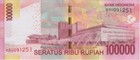 100 000 Indonesian Rupiah Banknote  2014 100000 Idr Currency Uncirculated Notes