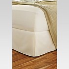 Threshold Bed Skirt Oversized Cotton Sateen Pleated Wrinkle-free  White  Queen