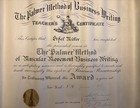 The Palmer Method Of Business Writing 1928 Teachers Certificate Muscular Movemnt