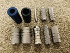 Stainless Steel Tattoo Machine Grips Quantify Of 7 Plus 2 Rubber Sleeves