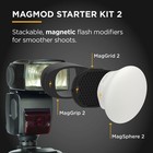 Starter Flash Kit 2  Magnetic Flash Modifier Set For On- And Off-camera Photo   