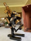Antique W  Watson   Sons Ltd - Praxis Model Brass Microscope - Circa 1914  Cased