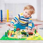 Wooden Rural Farm Train Set Children s Toy Vehicle Playset Gift For Ages 3 