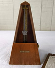 Vintage Mcm Seth Thomas Metronome De Maelzel Wood 7 5102 Works Timing Untested