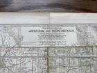 Vintage 1897 State Map Of Arizona   New Mexico From The Century Atlas