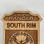 South Rim Grand Canyon Junior Ranger Wood Badge National Park Service  nps 