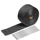 Black Exhaust Heat Wrap   2   X 16 5  Exhaust Header Wrap Tape 16 5ft