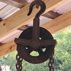 Yale   Towne 1 2 Ton Differential Pulley Chain Hoist Working Chain Fall Vintage