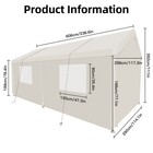 10x20 Ft Outdoor Heavy Duty Carport Car Canopy Garage Shelter Wedding Party Tent