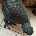Antique Japanese Bronze Chicken Bird Early 20th Century Late Meiji Period