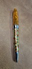 Laban Enamel Orange Honeycomb Fountain Pen Medium Nib  no Box papers 
