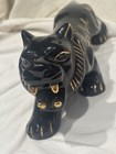 Vintage 13    Mid Century Modern Ceramic Black Panther Collectible