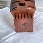 Zwilling J a  Henckels Pro 16-slot Dark Walnut Wooden Knife Block 35093-516