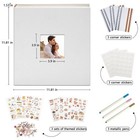 Premium Scrapbook Photo Album 12 x12  60 Pages Large Diy Photo Book White
