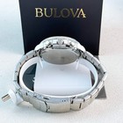 Bulova Men s Marine Star Chronograph Black Dial Stainless Quartz Watch 96b272