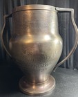 Antique 1911 Trophy Galveston County Poultry  pigeon Texas Brewing Silver-plated