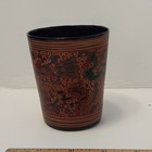 1 Vintage Cup Burmese Lacquerware Laquer C  1950s Oriental