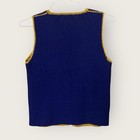 Vintage 70   s Suede Panel Crochet Vest From Aware  Women   s Size L