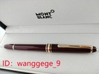 Montblanc Meisterst  ck Classique 163r Red Rollerball Pen Gold Trim With Box