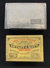 Antique English Sterling Silver Match Box Case Holder With Hallmarks Monogrammed