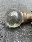 Vintage Set Brass Glass Door Knob Eastlake Mortise Rosettes Lock Set Restore