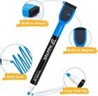 Maxtek Magnetic Whiteboard Markers - 12 Count Colorful Fine Tip Dry Erase Marker