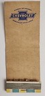 Vintage 1950 s -60 s Match Book 1955 Chevrolet Empty T7