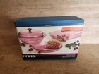 Corning Pyrex Vision Ware Cranberry Bakeware Set 4 Pc 6017447 Sealed Box 1995