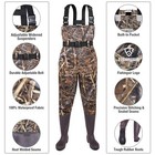 Fishing Waders For Men With Boots Womens Chest Waders 2-ply Nylon pvc Waterproof