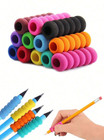 10pcs Soft Foam Pencil Grips Anti-slip Pen Sleeves For Writing Comfort