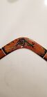 Australian Boomerang 18  Wooden Souvenir Handcrafted Aboriginal Hand Painted 