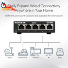 Netgear 5-port Gigabit Ethernet Unmanaged Essentials Switch  gs305  - Home Netwo
