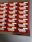 Nos 1987 Breath Savers Cinnamon Counter Sticker Sheet 28 Labels Metallic Foil