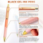 Gel Pens Black Ink Pen 1 0mm Ballpoint Pen With Super Soft Grip For Men Women