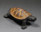 Japanese Turtle Statue Vintage Iron Artwork Okimono
