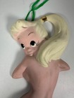 Vintage Mcm Freeman Mcfarlin Mermaid Chalkware Ceramic Wall Hanging