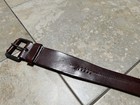 Vintage 1990s Dried Van Noten Leather Belt  Authentic Stamping  Made In England