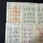 Canada 586-593a Matched Plate Blocks Set Mnh - All Diff Pl Numbers - Caricature