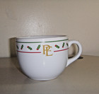 Polar Express Train Hot Chocolate Cup Mug And Saucer Plate  Set Holly Trim
