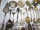 Vintage Lot 35 Rogers Oneida Silverplate Silverware Flatware Meat Server Spoon  