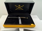 Cross Townsend Rollerball Pen Black Lacquer   Gold  New In Gift Box W Brochure