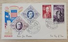 Monaco 1956 Cachet Fdc First Day Cover Fipex Stamps Premier Jour D emission Cu