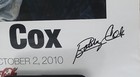 Bobby Cox Signed Tribute Poster Print  Atlanta Braves Opie Otterstad Oct  2 2010