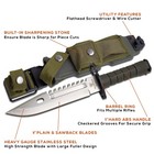 12  M-9 Us Silver Camping Survival Hunting Knife Fixed Blade