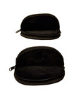 Longhorn Hide Knife Pouch  6  - Zippered With Plush Interior - Made In The Usa