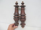 Victorian Turned Wooden Columns Old Legs Wood Baluster Stairs Antique 12 h
