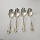 Charter Oak 1847 Rogers Bros Silverplate Set Of 4 Serving Spoons 1906