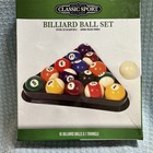 Authentic Classic Sport Billiard Ball Set Games Official Size Pool With Rack