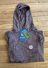 Insect Shield White Sierra Hood Pullover Sz Xl Burgandy Bug Free Base Camp Shirt