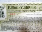 Vintage Stock Certificate  1904 Baltimore And Ohio Railroad B o Rr Nice Graphics